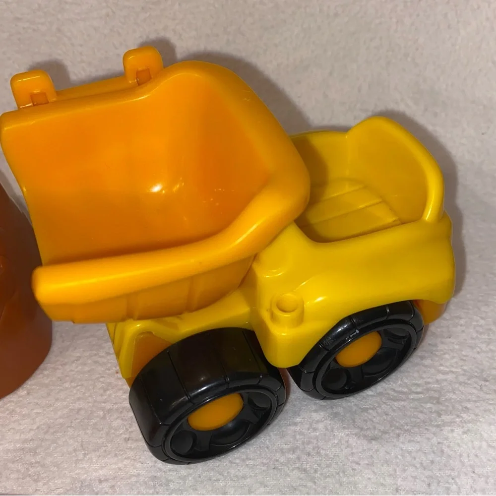 Little People construction trucks people and rock set Fisher Price